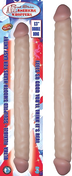 All American Whoppers Double Dong 13"-Flesh